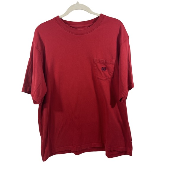 Chaps Other - Chaps Men XL Red T Shirt 100% Cotton Short Sleeves